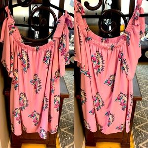 Berry N Cream western style slip dress (L)